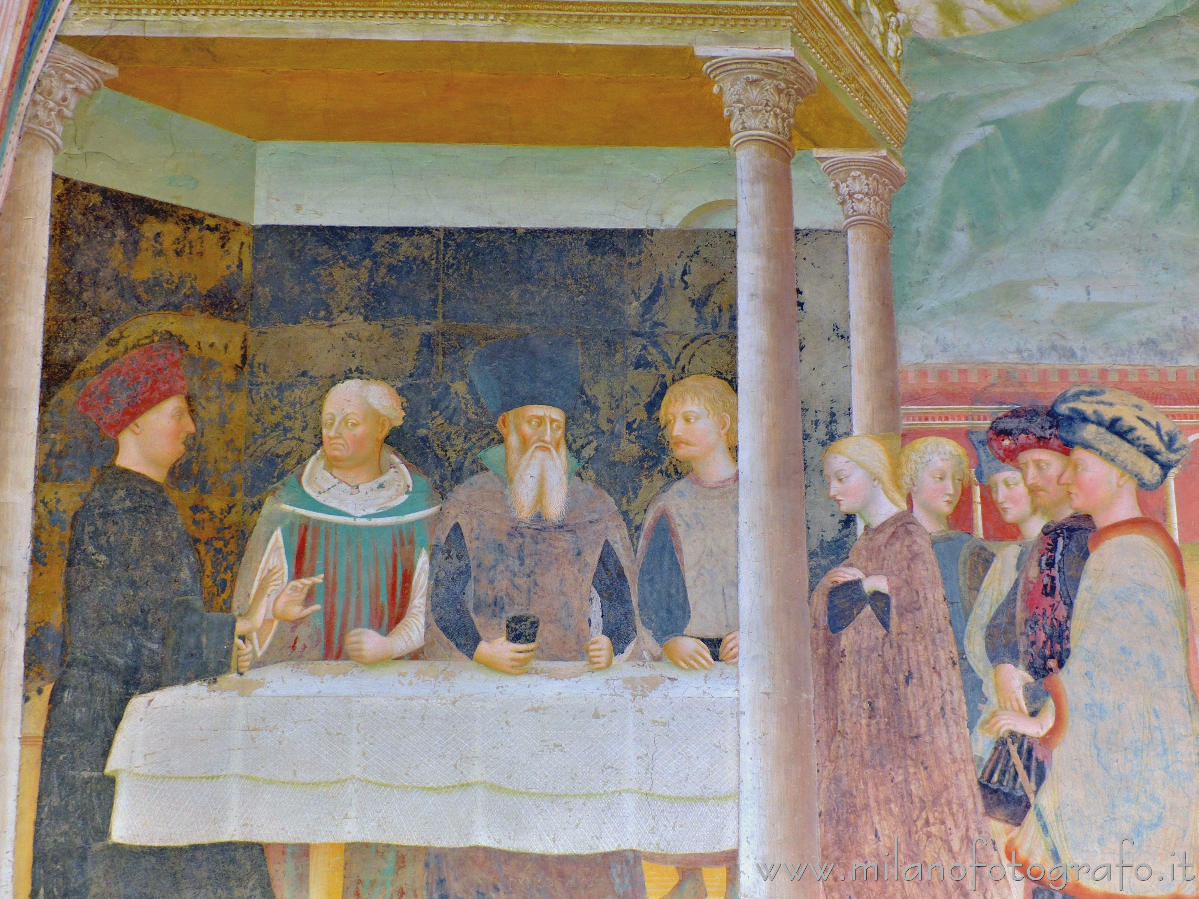 Castiglione Olona (Varese, Italy) - Banquet of Herod in the baptistery of the Collegiate Church of the Saints Stephen and Lawrence - Full resolution picture